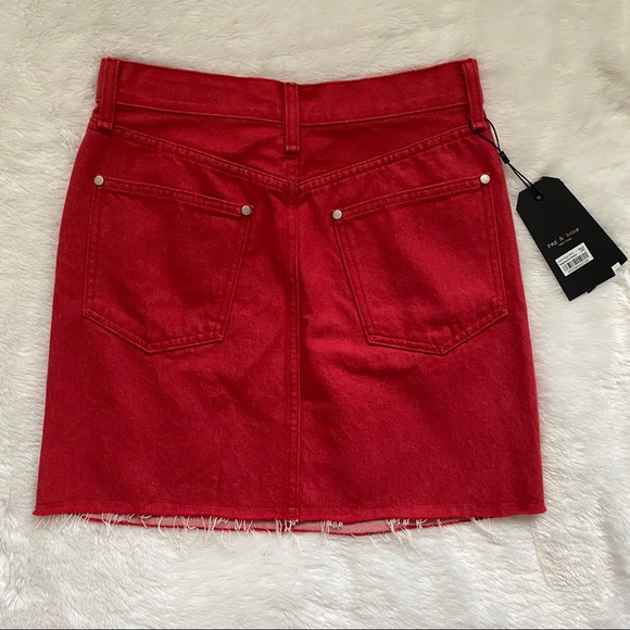 Rag & Bone Revolve Moss Denim Mini Skirt - Picture 6 of 6